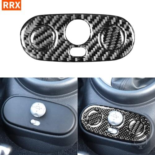 For MINI COOPER S R50 R53 2002 2003 2004 2PCS Carbon Fiber Sticker Gear Transmission Rear Button Panel Interiors Car Accessories