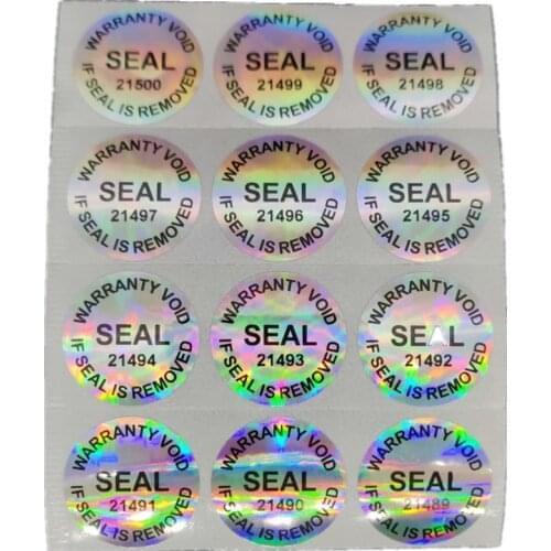3000pcs Hologram Sealing Sticker 25mm Round Shape Security Seal Tamper Proof Warranty VOID Label Stickers