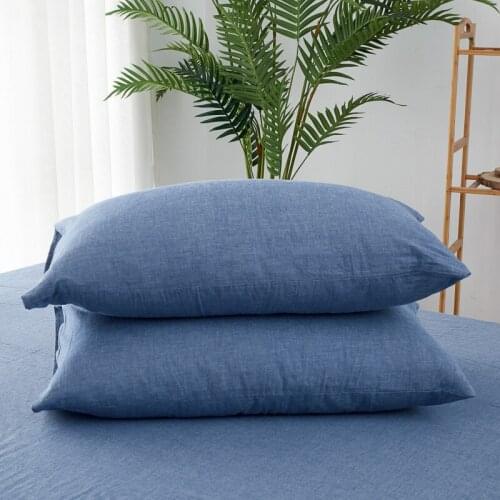 Bed Pillowcases Rectangle PC02 48*74cm Pillow Case Cotton Solid Bed Home Living Room Decorative Pillow Covers