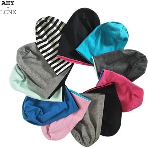 Autumn Spring Baby Hats Girls Boys Knitted Cap Cotton Newborn Hat Solid Color Beanie Infant toddlers Children Crochet Hats