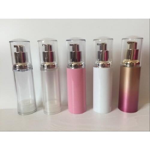 40ML gradient color plastic airless pump bottle for serum/lotion/emulsion/whitening liquid essence skin care cosmetic packing