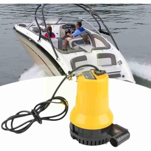 DC 12V Submersible Water Pump 1620GPH 6000L/H Clean Pond Marine Water Boat Clear Pump Bilge Automatic Flood Dirty Kit Pool U4X2