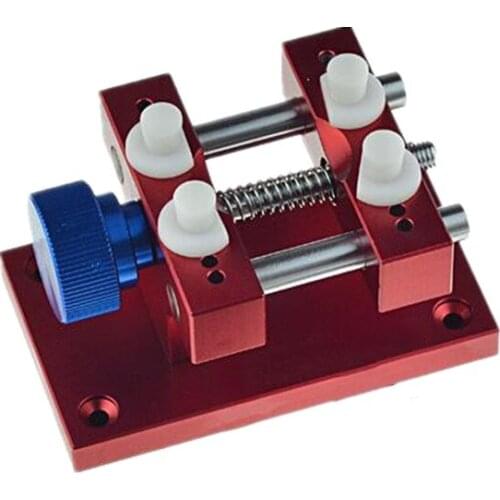 Adjustable Heavy Metal Watch Back Case Cover Holder Clamp Micro Vise Repair Vice Tool for Watchmaker