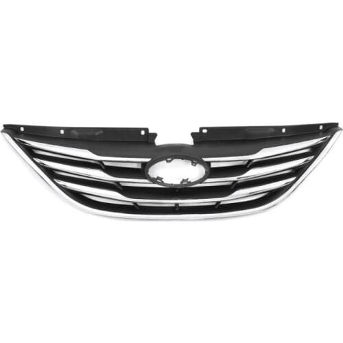 ABS Car Front Bumper Racing Grille for Hyundai Sonata 2011-2013 2015-2017 2018-2020 Front Upper Center Hood Bumper Grille