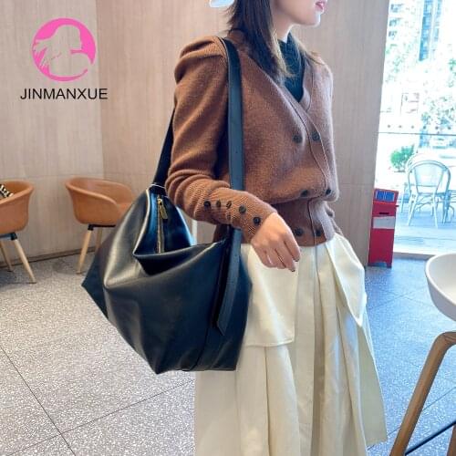 Women Leather Luxury Handbags Soft Large Capacity Casual Tote Bags High Quality Female Leather Shoulder Bags Female Sac