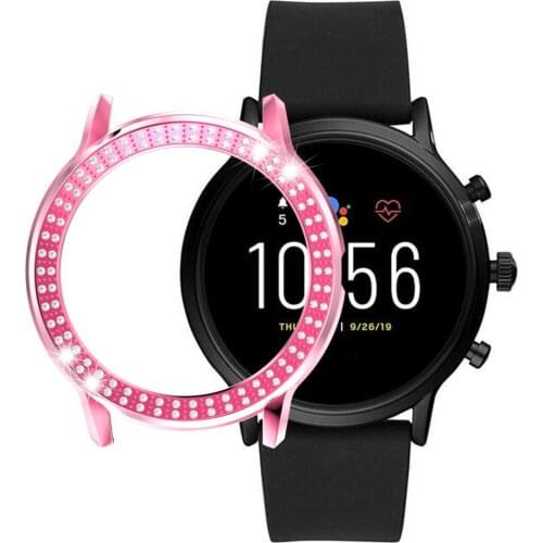 Stylish Rhinestone Smart Watch Protection Cover Case for Fossil Gen 5 Carlyle