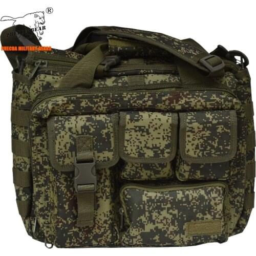 Russia Army Camouflage tactical messenger bag multi-function 14 inch EDC tactical laptop bag military cross-body bag range bag
