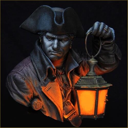 Unassambled 1/10 ancient man bust Resin figure miniature model kits Unpainted