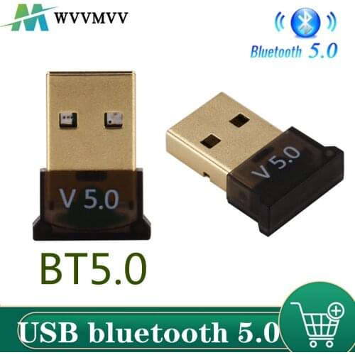 USB Bluetooth 5.0 Adapter Transmitter Bluetooth Receiver Audio Bluetooth Dongle Wireless USB Adapter for Computer PC Laptop c