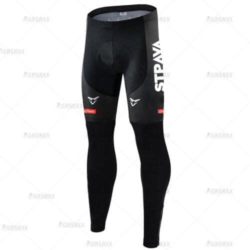 STRAVA Cycling Pants Autumn with 5D Padded Breathable Cycling Tights Mens Pro Team Quick-Dry Bicycle Trousers Bib Pants