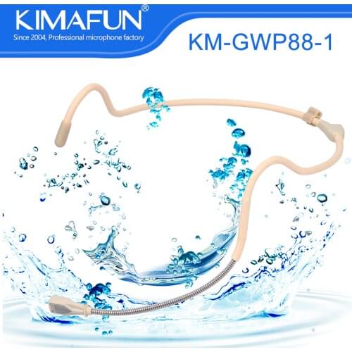KIMAFUN Wireless Waterproof Headset Fitness Microphone System Spinning Aerobics Yoga Pilates Coach Water Sports Gym Teacher Mic