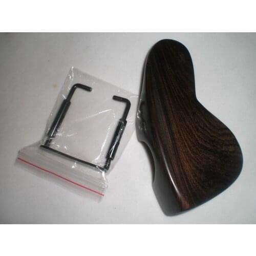 1 PC Quality Violin Chin Rest 4/4 Drilled with Holes with Black Chin Rest Clamp
