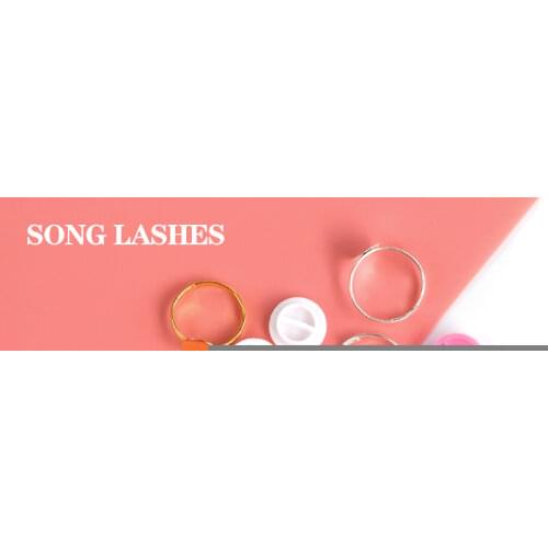 SONG LASHES 50/100pcs False Eyelashes Blooming Cups Planting Grafting Rapid Bloom Sun Flower Glue Cup Fan Eyelash Extension