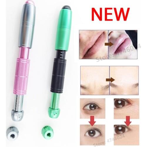 2 IN 1High Pressure Hyaluronic Acid Pen High density metal For Anti Wrinkle Lip injection hyaluron gun atomizer hyaluron pen