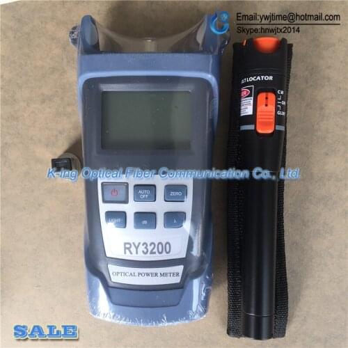 2 In 1 Fiber Optic FTTH Tool 10KM Visual Fault Locator and RY3200A Optical Power Meter -70~+10dBm SC/FC RY3200 OPM