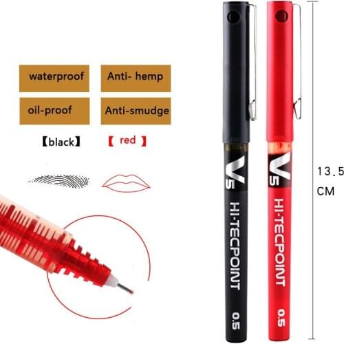 Tattoo Accessories 0.5MM Surgical Skin Marker Pen Permanent Makeup Microblading MAPPING STRING For Eyebrow/Lip Beginner Supplies