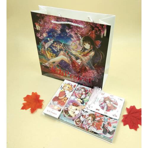Anime touhou project The collection box Contains postcards notebooks bookmarks posters greeting card cards toy gift