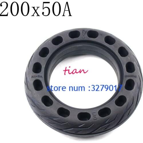Free shipping Affordable Size 200x50A Scooter tyres 8 inch Motorcycle Solid Tires Bee Hive HolesExplosion-proof Electric Bike