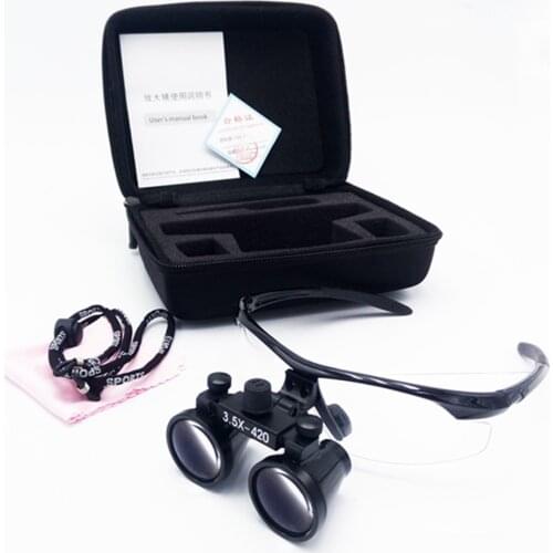 High quality 2016 New Anti-fog Dental Surgical Medical Binocular Loupes Glasses 3.5 x Magnifier