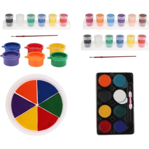 Craft Large Ink Pad Stamps Partner DIY Graffiti Toy, 6 Colors Rainbow Finger Ink Pad for Kids Children