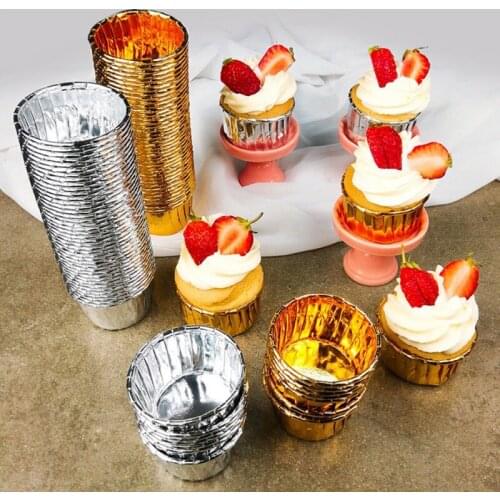 50pcs Size S Muffin Cupcake Paper Cup Oilproof Cupcake Liner Baking Cup Tray Case Wedding Party Cupcake Wrapper Paper