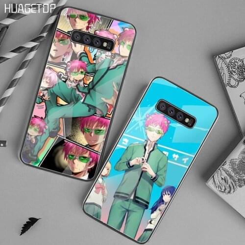 HUAGETOP The Disastrous Life of Saiki K Poster Phone Case Tempered Glass For Samsung S20 Plus S7 S8 S9 S10 Plus Note 8 9 10 Plus