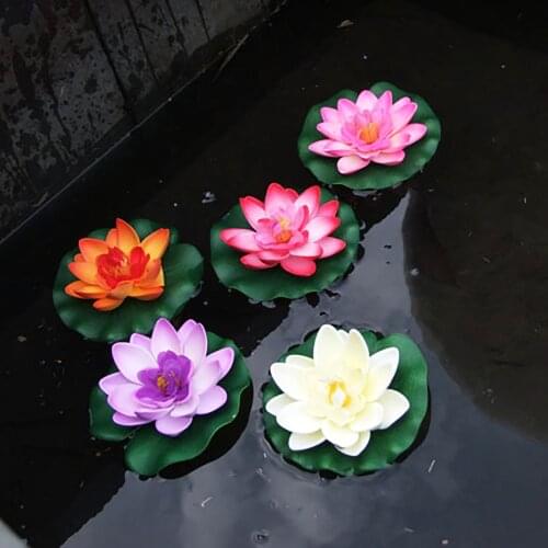 Decoration Water Simulation Lotus Flower Horseshoe Craft Gift Flower Simulation Plastic Fake Water Grass Aquarium Accessories