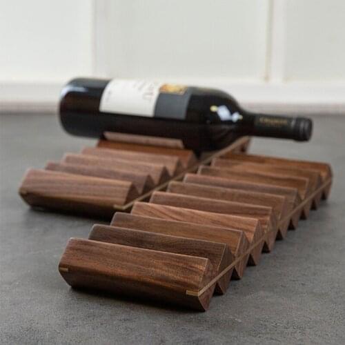Wooden Wine Rack Bottle Rack Restaurant Bar Home Display Stand Wine Holder Ornaments Bottles Organizers Decoration Accessories