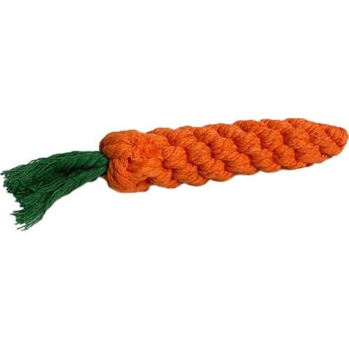 Cat Toys or Dog Toys Braided Carrot Puppy Chew Interactive Toy Accessories