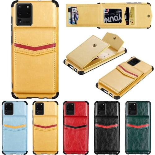 Leather Case For Samsung S20Plus S20FE S10Plus A01 A10 A11 A20E A20S A21S A30 A40 A50 A51 A70 Note10Pro Protection Wallet Case