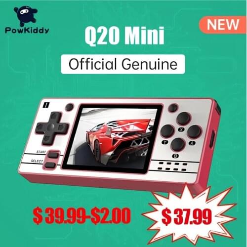 Powkiddy Q20 Mini Free Shipping Open Source 2.4 Inch OCA Full Fit IPS Screen Handheld Game Console Retro PS1 New Game Players