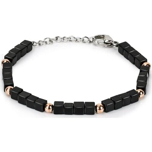 BOFEE Trendy Natural Matte Black Onyx Beads Bracelet Charm Men Women Jewelry Women Yoga Hand Chain Best Gift Jewelry Lovers