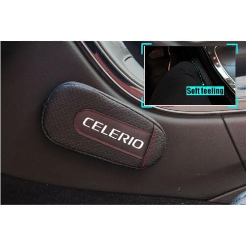 Soft Leather Leg Cushion Knee Pad Armrest pad Interior Car Accessories For Suzuki Celerio