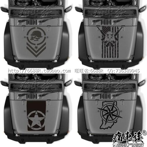 Sticker FOR JEEP Wrangler hood decoration modified car sticker