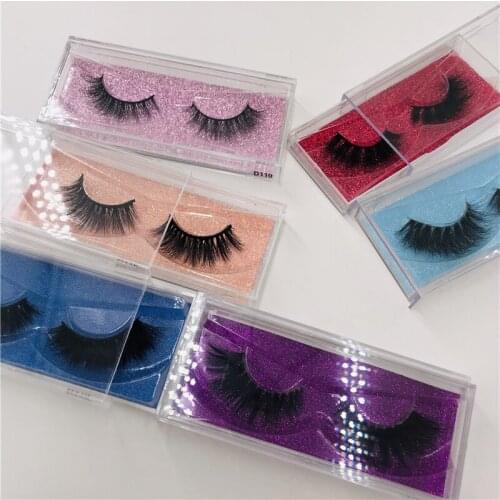 Natural 3D mink lashes acrylic box Siberian mink lashes are not irritating hot selling and good quality lashes