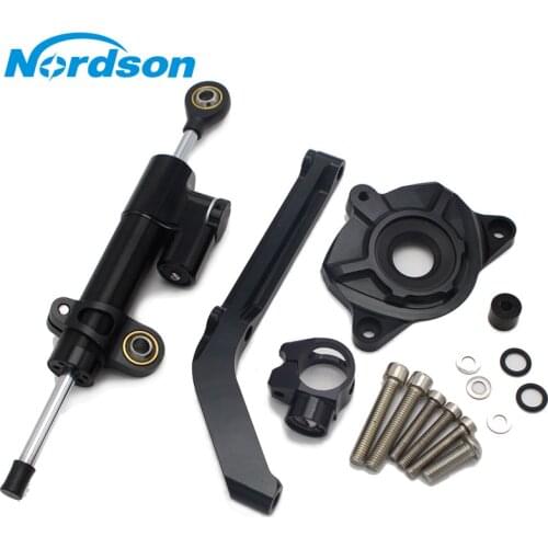 Nordson CNC Adjustable Motorcycles Steering Stabilize Damper Bracket Mount Matching parts Kit For KAWASAKI Z1000 2014 2015 2016