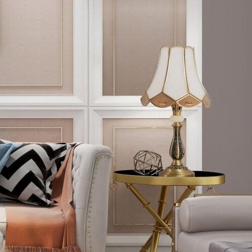 New Chinese-Style Table Lamp Chinese-Style Copper Light Luxury Study Living Room Dimming Bedroom Bedside Decoration Table Lamp