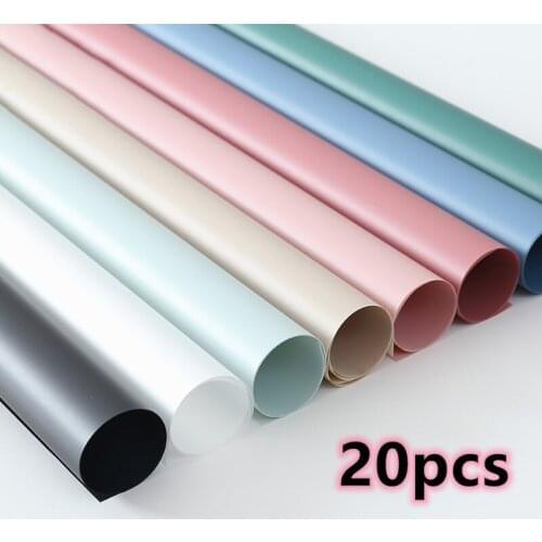 20pcs Solid color Flower Wrapping Papers Waterproof Flower Wrapping Papers Gift Wrapping Papers