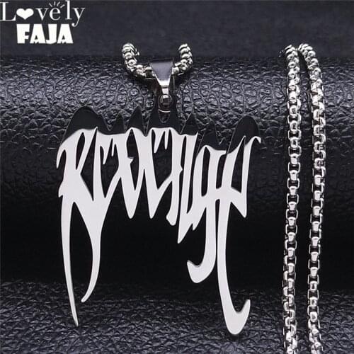 Punk Broken Stainless Steel Spiked Choker Necklace Women/Men Silver Color Pendants Necklaces Jewelry collier lettre N4507S03