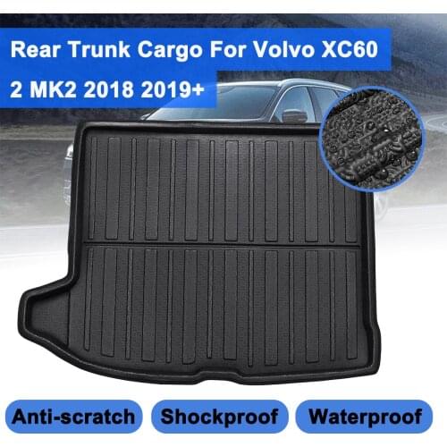 Boot Cargo Liner Rear Trunk Boot Mat Floor Carpet Luggage TrayMud Protector Waterproof For Volvo XC60 2 MK2 2018 2019