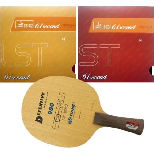 Yinhe DEF 980 Table Tennis Blade With 61second DS LST and LM ST Rubber With Sponge for a PingPong Paddle Racket FL