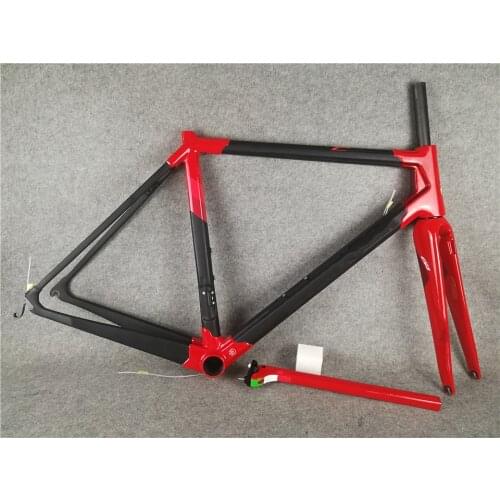 T1000 UD C64 Road Frame 2021 New Color T1000 Glossy Carbon Bike Frames Bicycle Frameset BB386