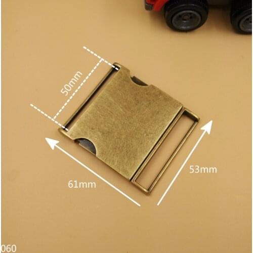 Metal hardware release buckles hooks bronze 50mm Adjustable D Rings 5pcs used for dogs cats Pets Leashes Bags Belt accessories