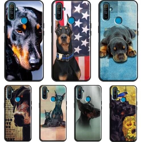 Doberman Dog For OPPO Realme Q3 6 7 8 Pro GT Neo C21 C11 C3 Funda For OnePlus 8 Pro 9 Pro 8T 9R Case