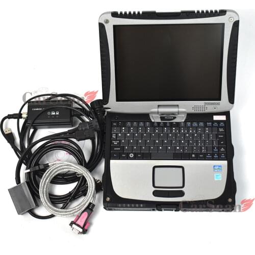 Canbox-USB Forklift With Linde pathfinder linde LSG forklift diagnosis scanner CF19 laptop Linde canbox doctor tool
