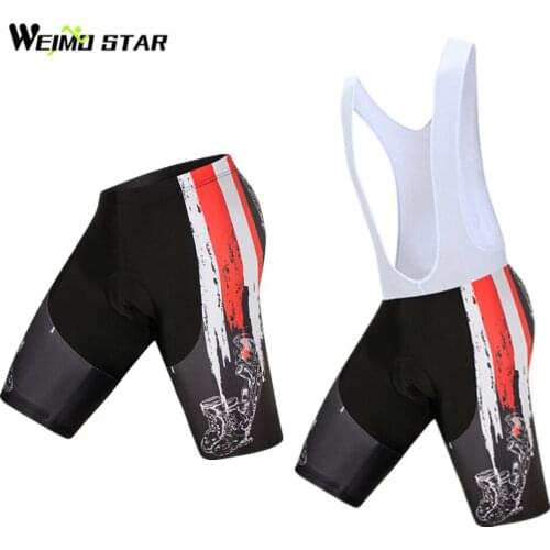 Weimostar USA Team Cycling Shorts Men 4D Gel Padded Cycling Shorts Shockproof Mountain Bike Shorts Downhill Tight Bicycle Shorts