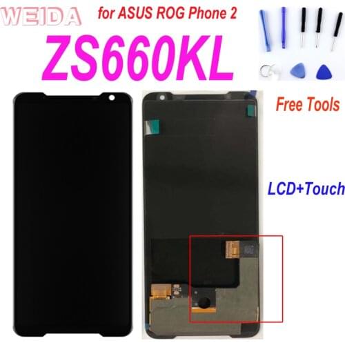 6.59" Original LCD For ASUS ROG Phone 2 Phone2 PhoneⅡ ZS660KL LCD Display Touch Screen Digitizer Assembly for ASUS ZS660KL LCD