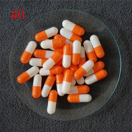 0# 1000pcs 0 Size High Quality Hard Gelatin Empty Capsules Container , DIY Hollow Gelatin Capsules ,Joined or Separated Capsules