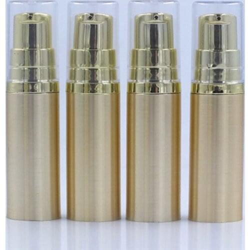 10pcs 5ml Gold Mist Spray Bottle Essential Oil Dropper Glass Silver Lotion Bottle DIY Refillable Bottle