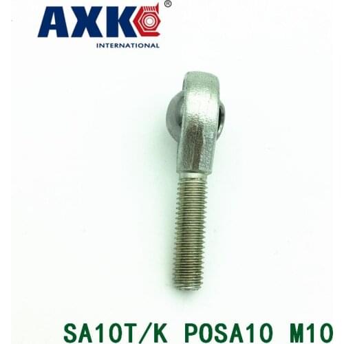 10pcs/lot 10mm Male Right Hand Thread Rod End Joint Bearing Metric Thread M10x1.5mm Sa10t/k Posa10 M10